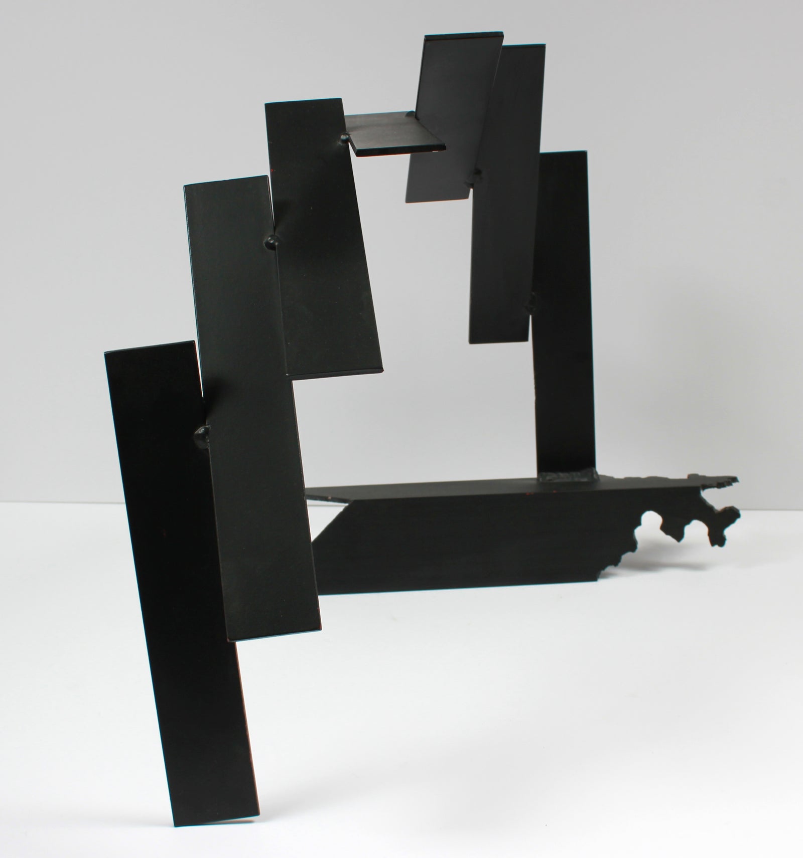 Late 20th Century Multi Media Metal Slanted Arch Sculpture <br><br>#A9329