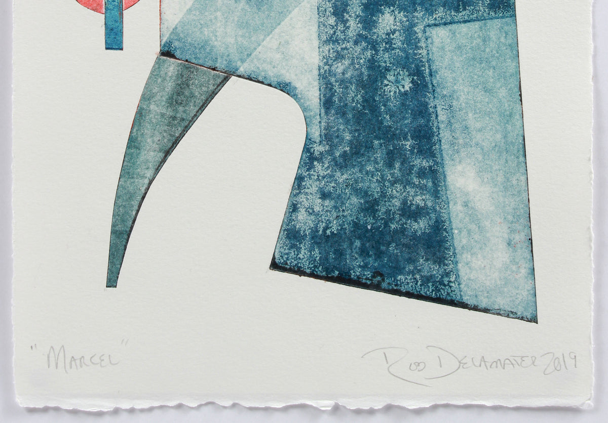 <i>Marcel</i> <br>2019 Mixed Media Monotype <br><br>#A9353