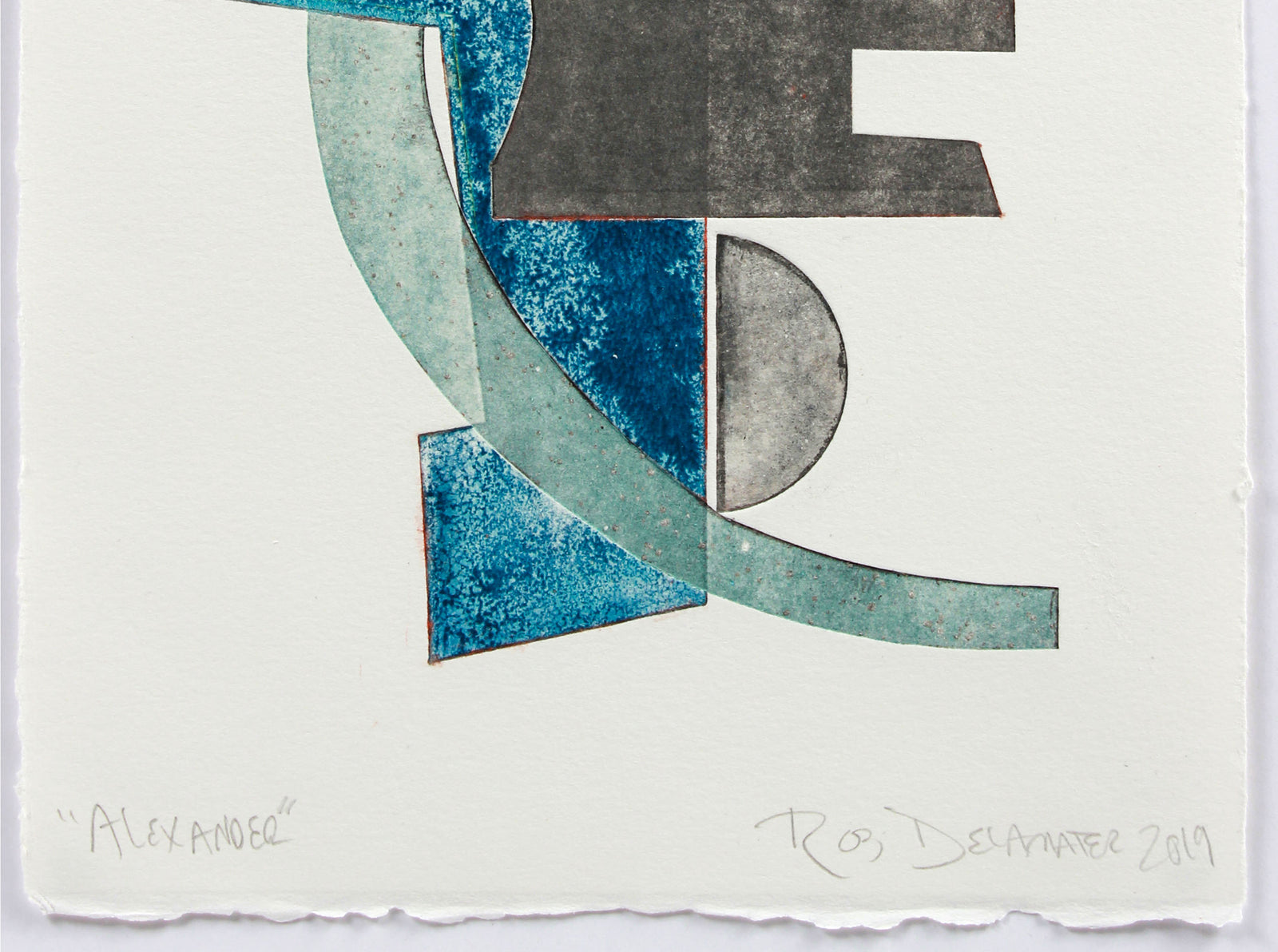 <i>Alexander</i> <br>2019 Mixed Media Monotype <br><br>#A9354