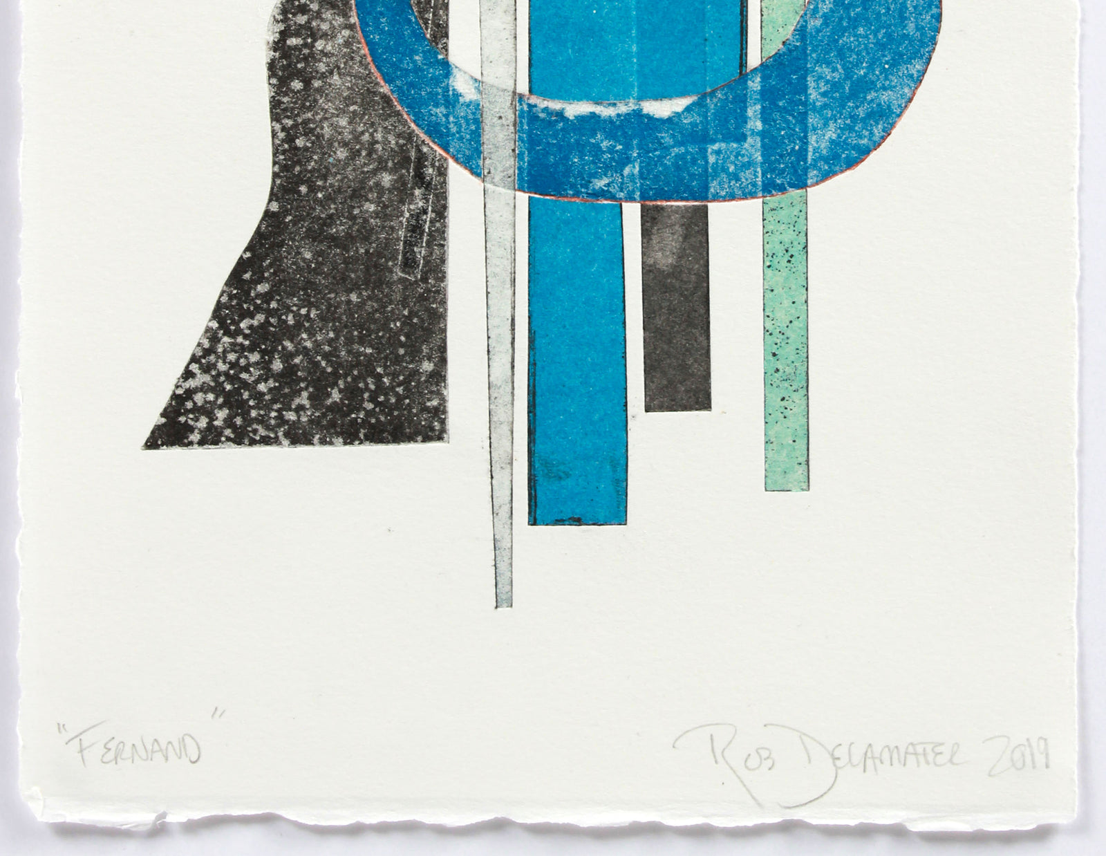<i>Fernand</i> <br>2019 Mixed Media Monotype <br><br>#A9356