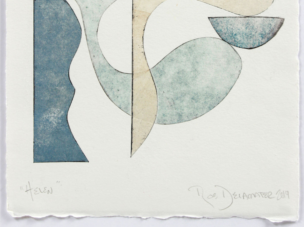 <i>Helen</i> <br>2019 Mixed Media Monotype <br><br>#A9357