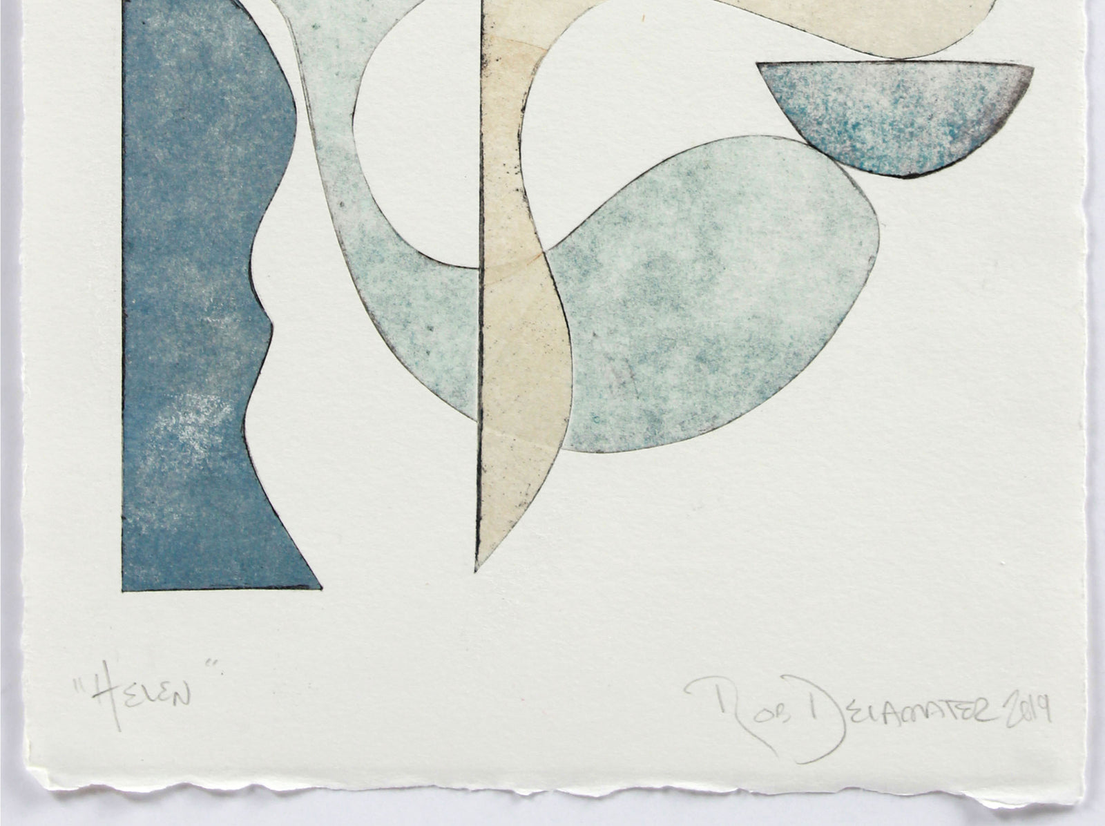 <i>Helen</i> <br>2019 Mixed Media Monotype <br><br>#A9357