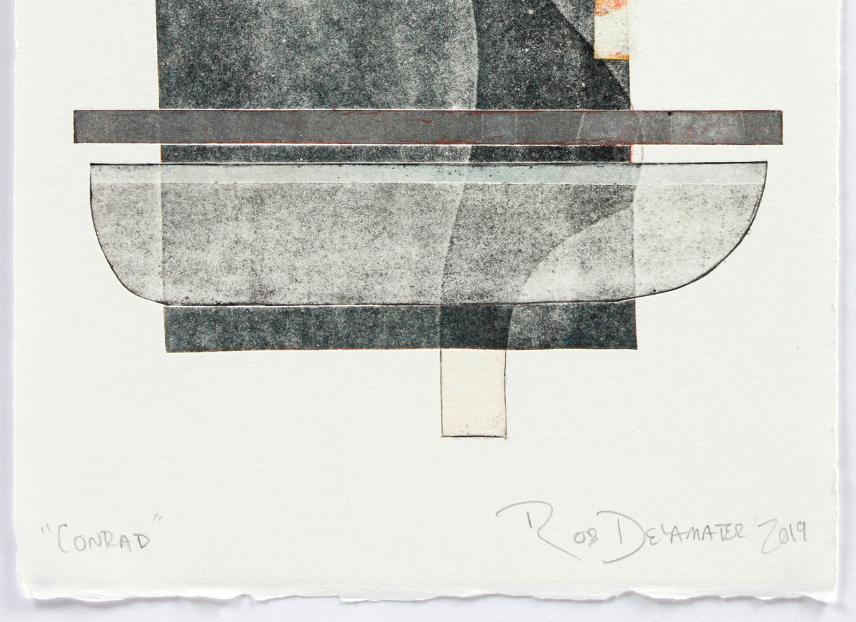 <i>Conrad</i> <br>2019 Mixed Media Monotype <br><br>#A9359