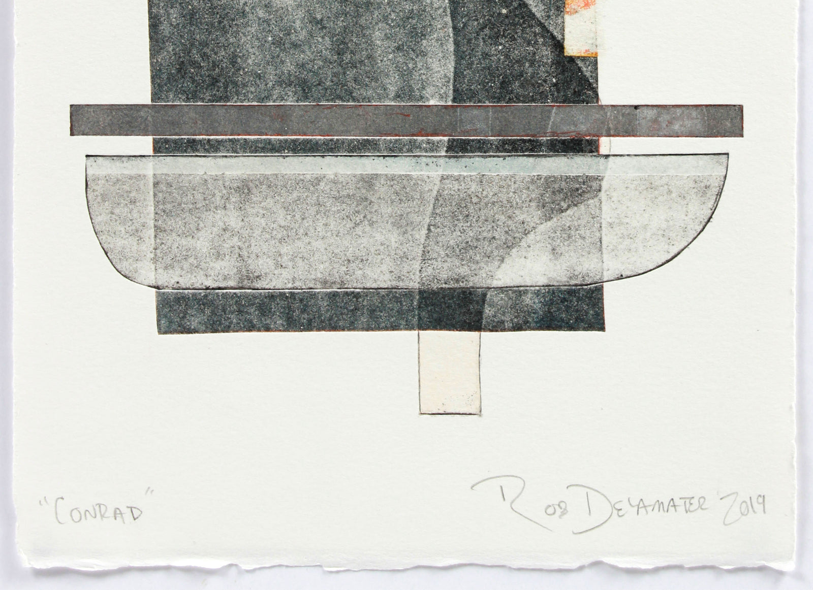 <i>Conrad</i> <br>2019 Mixed Media Monotype <br><br>#A9359