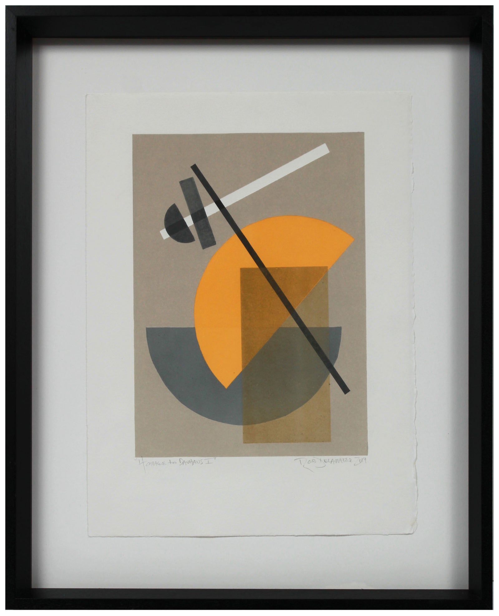 <i>Homage to Bauhaus I</i> <br>2019 Monotype <br><br>#A9441