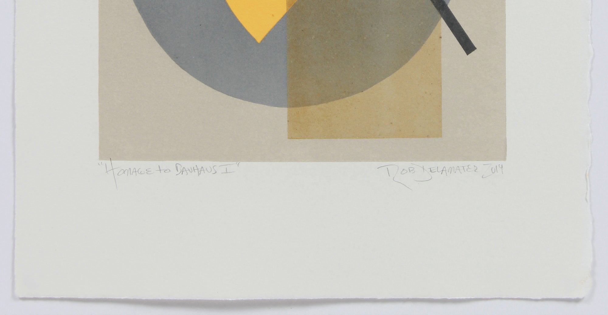 <i>Homage to Bauhaus I</i> <br>2019 Monotype <br><br>#A9441