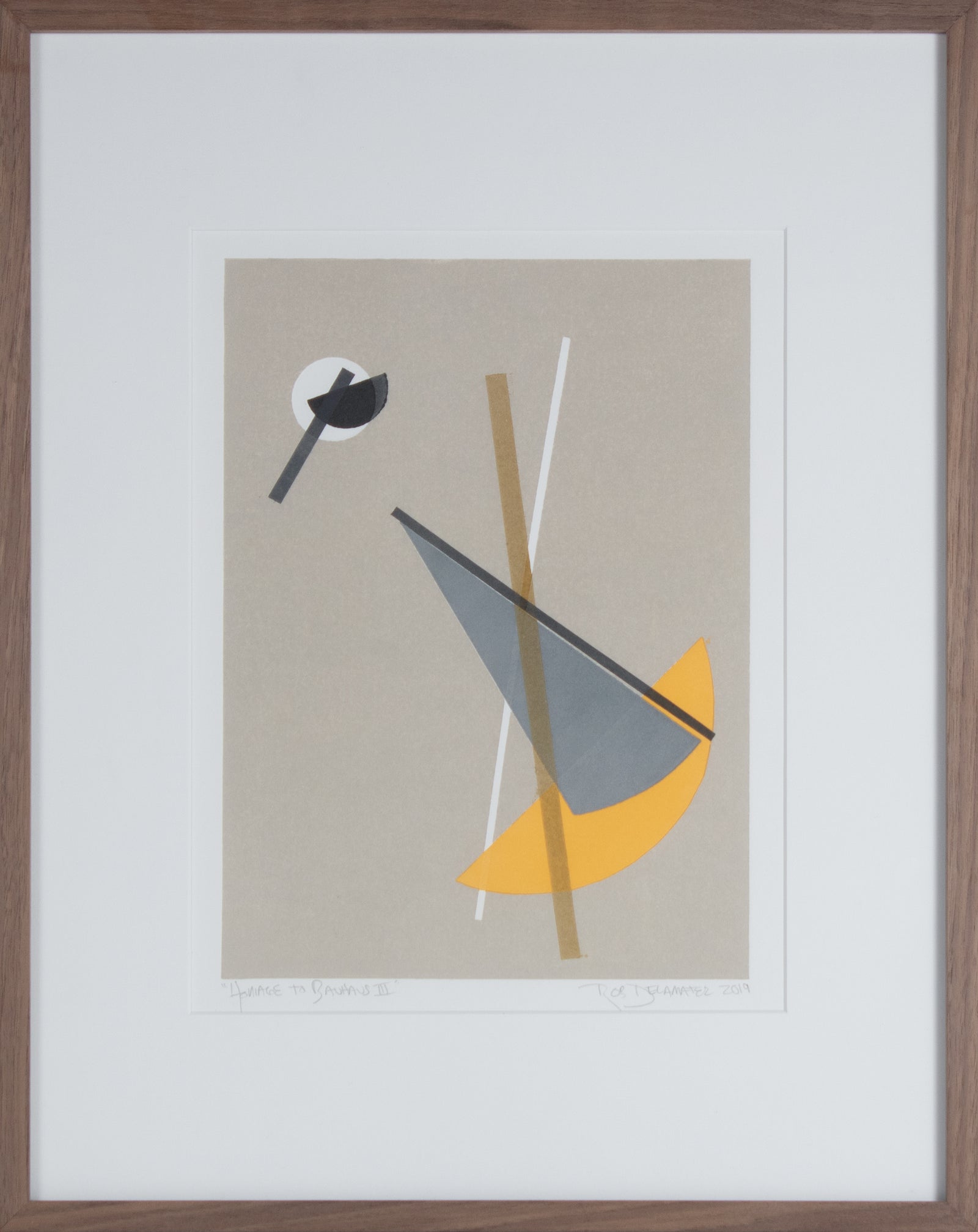 <i>Homage to Bauhaus III</i> <br>2019 Monotype <br><br>#A9443