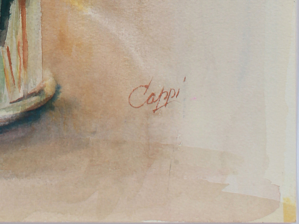 Sunny Daisy Still Life<br>1970s Gouache <br><br>#A9454