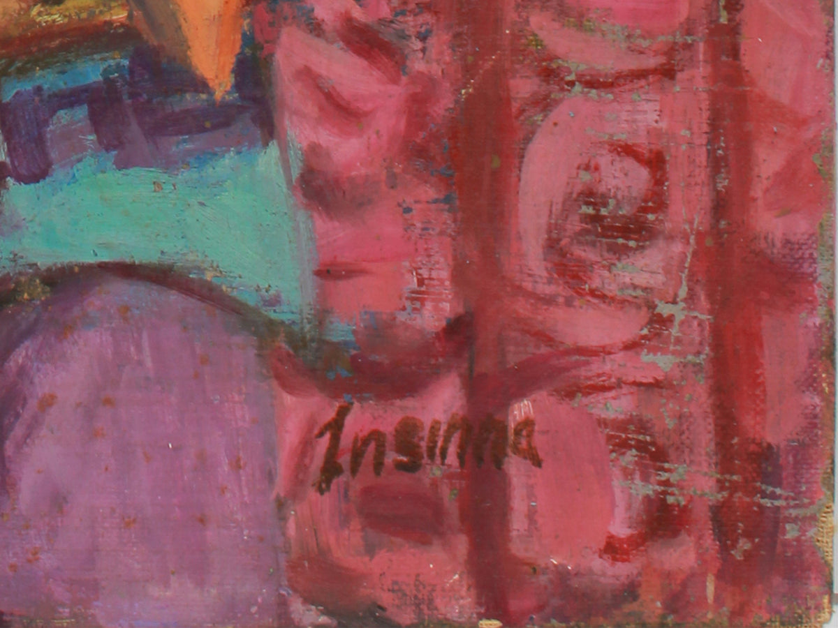 <i>Musician</i> <br>1960s Oil <br><br>#A9462