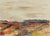 Abstracted Connecticut Landscape <br>1960s Watercolor <br><br>#A9476