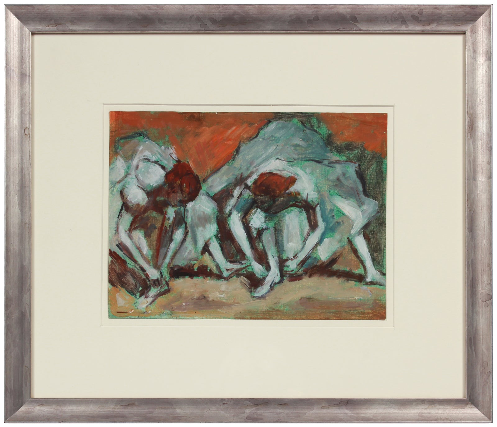 Apres of Degas, <i>Ballerina</i> <br>1970s Acrylic <br><br>#A9496
