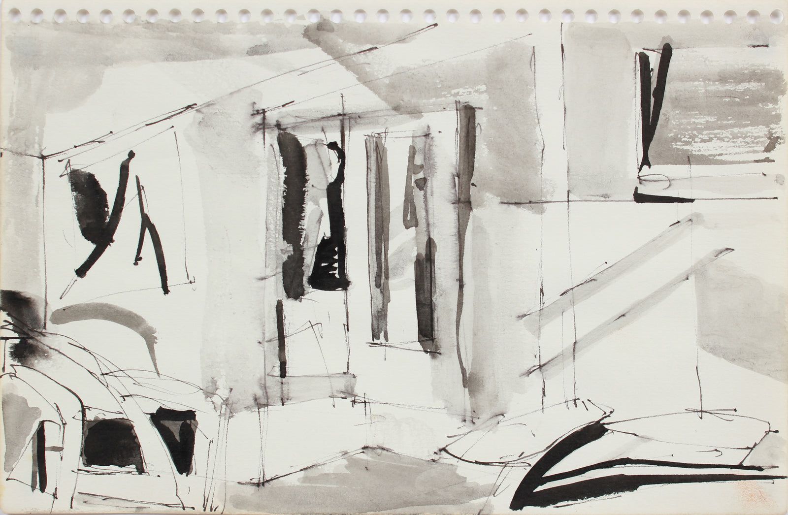 Industrial San Francisco Abstract <br>1976 Ink <br><br>#A9605