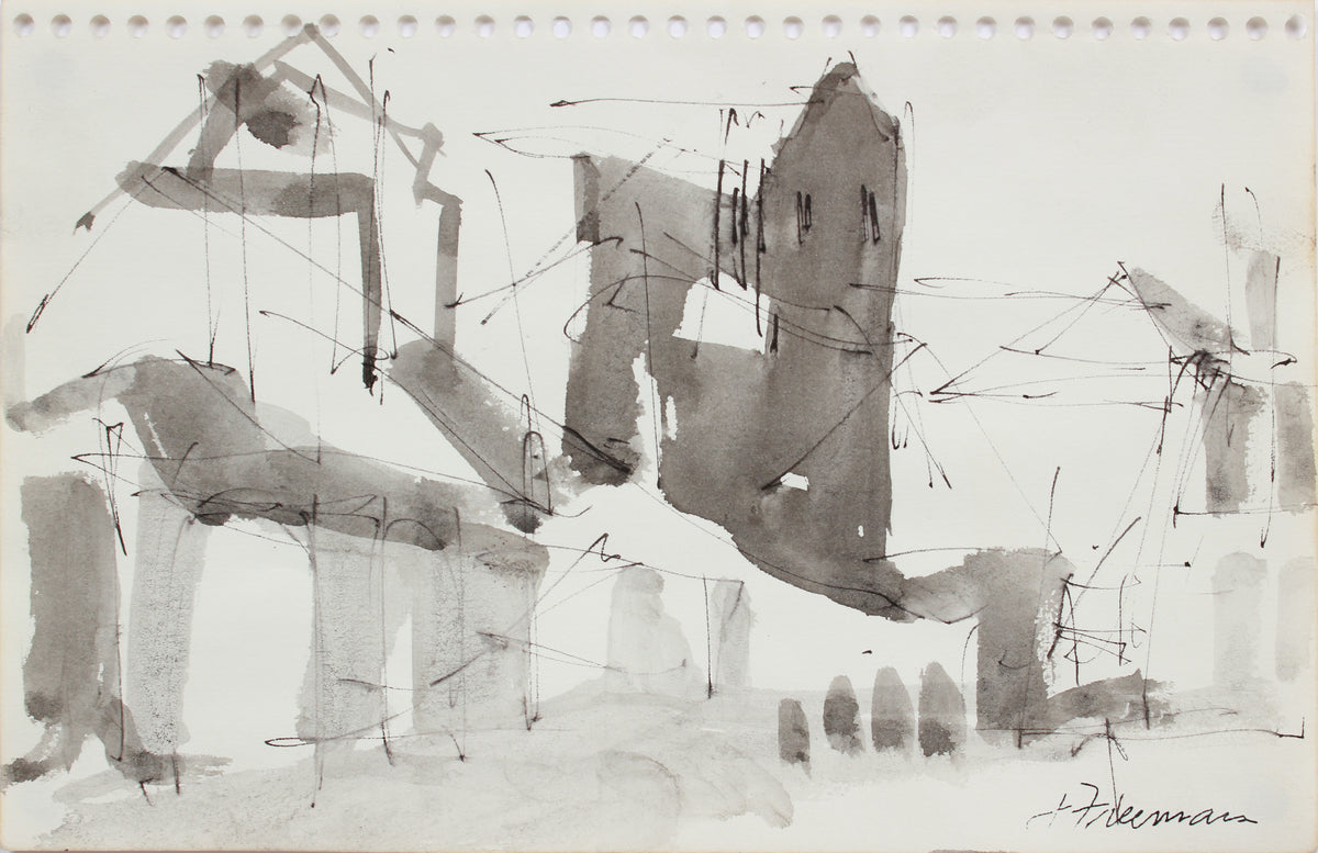 Industrial San Francisco Sketch &lt;br&gt;1976 Ink &lt;br&gt;&lt;br&gt;#A9606