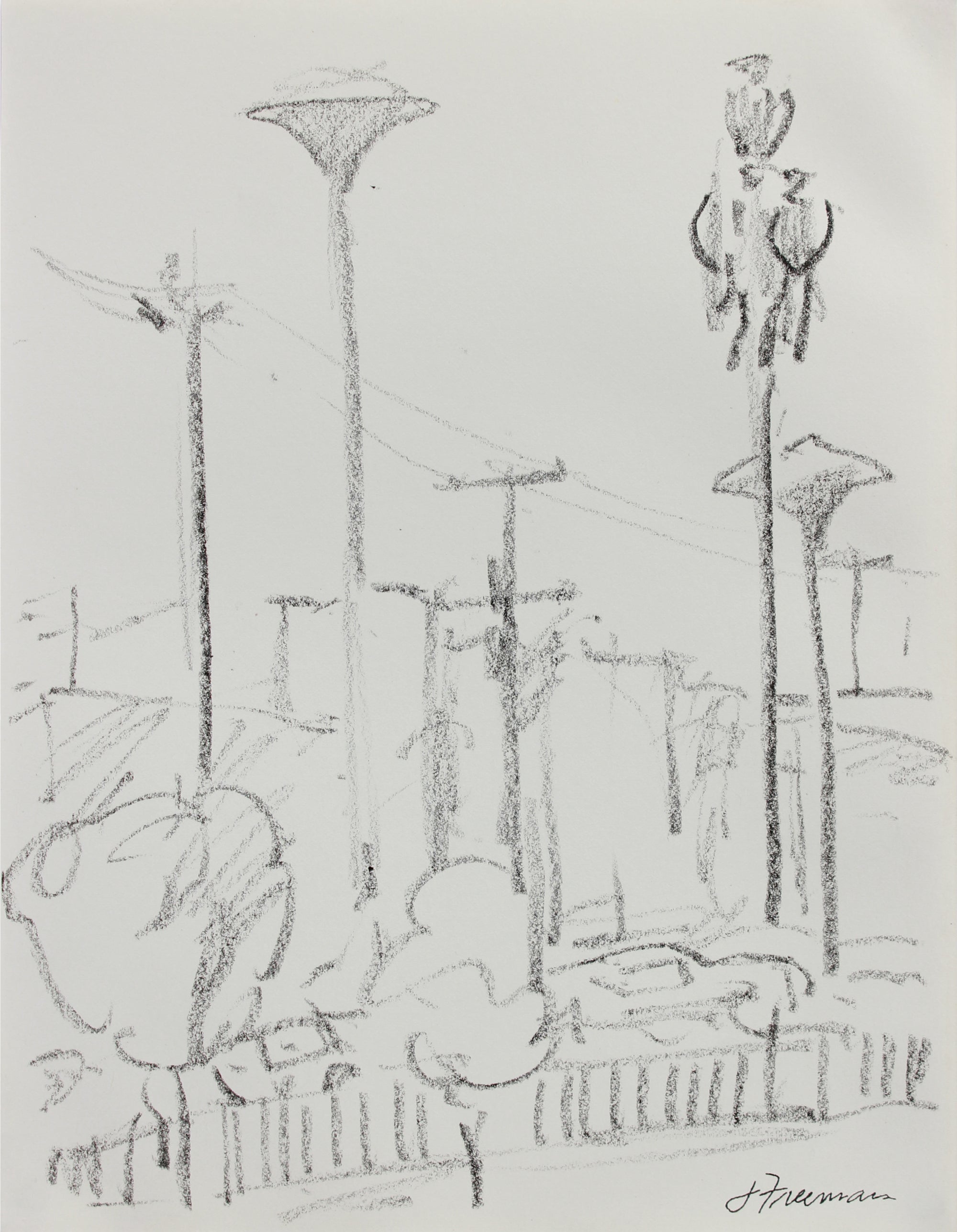 Streetlights & Powerlines <br>1984 Charcoal <br><br>#A9632