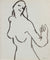 Loose Modernist Figure <br>Late 1970s Ink <br><br>#A9643