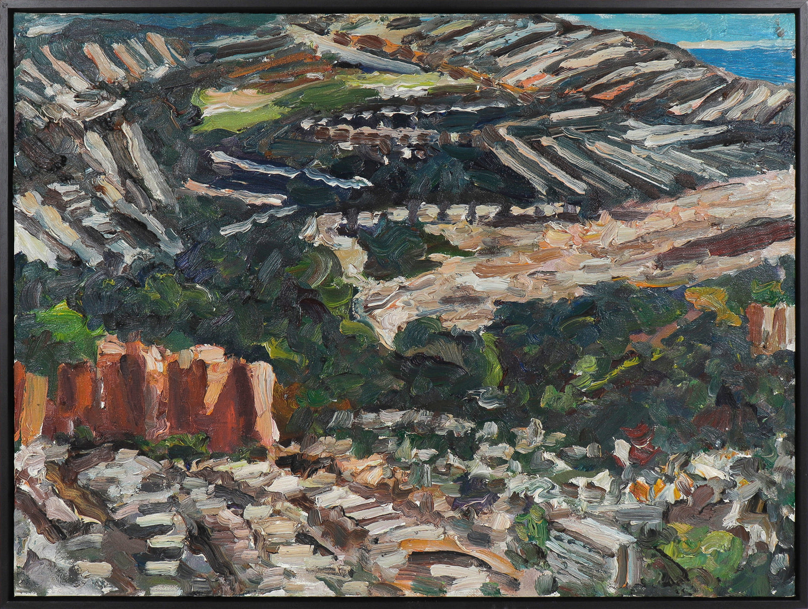 Expressionst San Francisco Landscape <br>2004 Oil<br><br>#A9716