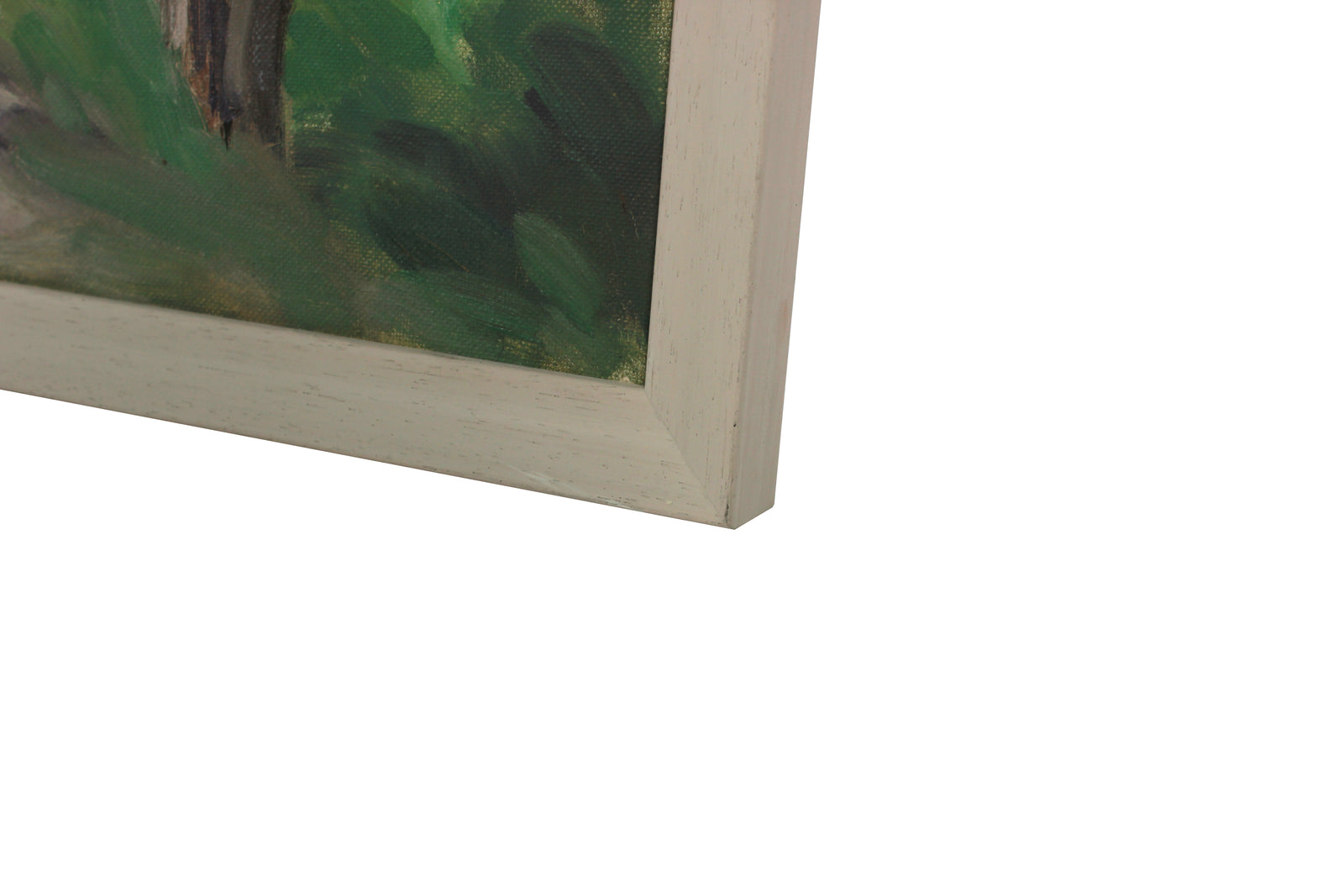 Shady Forest Path <br>Early 20th Century Oil <br><br>#A9736