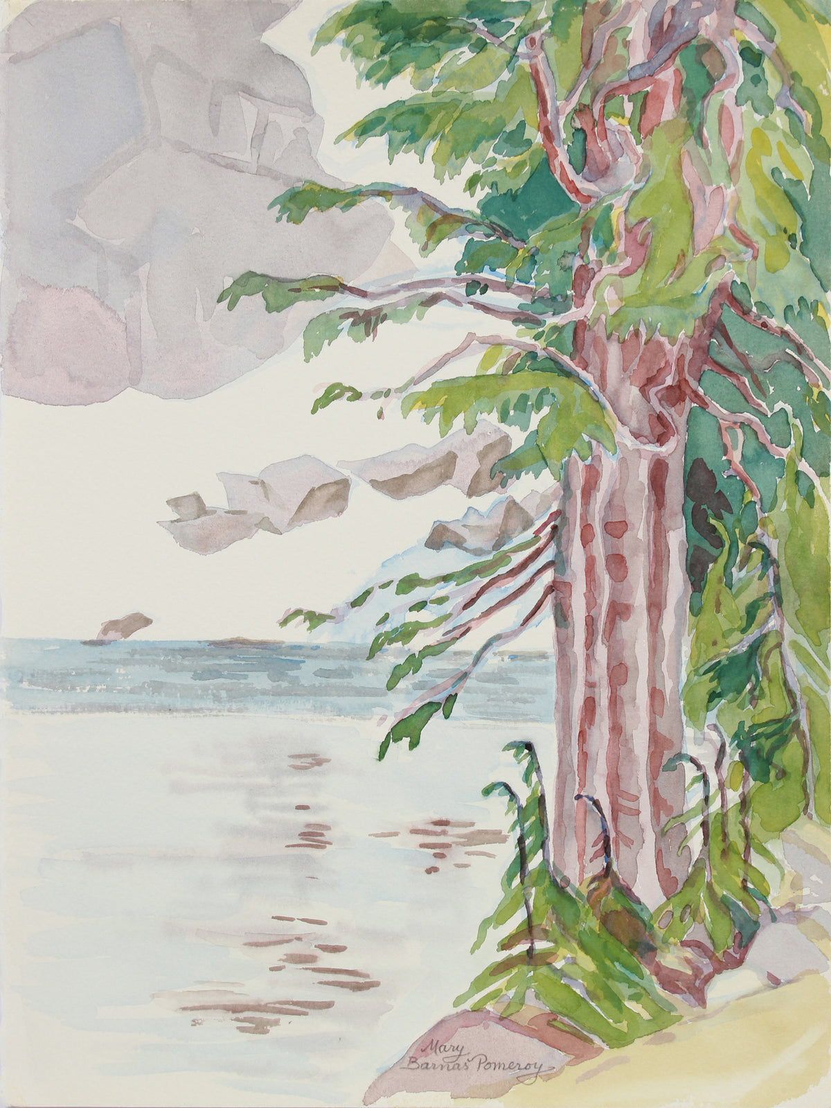 &lt;i&gt;Winnemucca Lake with Ancient Hemlocks&lt;/i&gt; &lt;br&gt;1999 Watercolor &lt;br&gt;&lt;br&gt;#A9952
