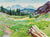 <i>High Sierra Springtime - Toward Ebbett's Pass</i> <br> June 1989 Watercolor <br><br>#A9956