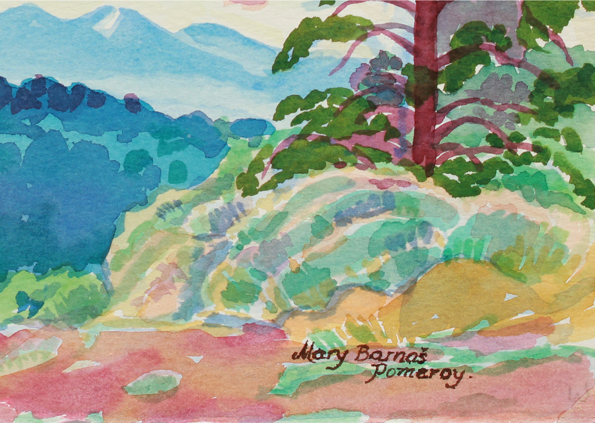 <i>Evening Sky, New Mexico</i> <br> June 6, 1997 Watercolor <br><br>#A9957