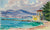 <i>Juan Les Pins, French Mediterranean</i> <br> Late 20th Century Watercolor <br><br>#A9961