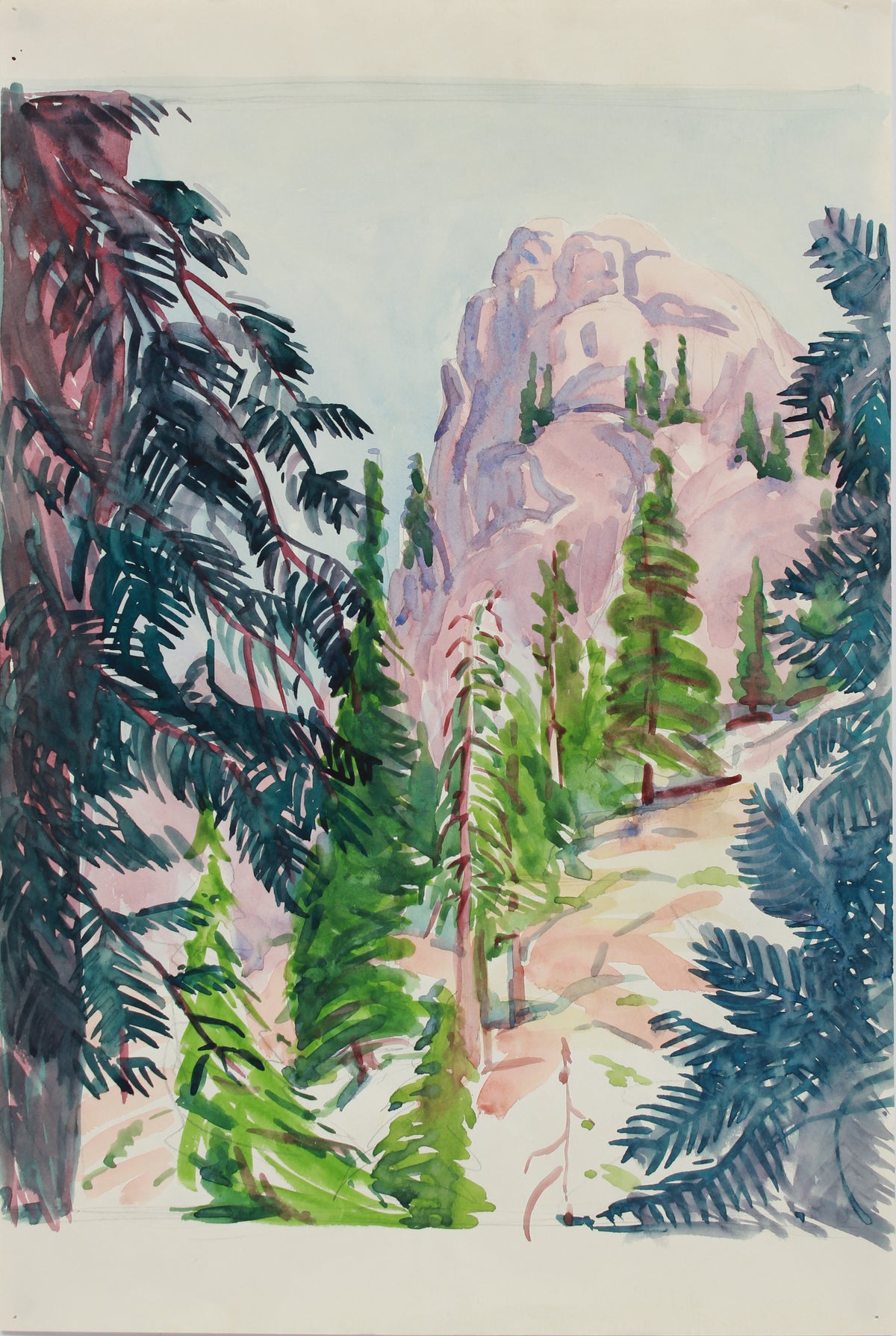 &lt;i&gt;Sequoia National Park&lt;/i&gt; &lt;br&gt;20th Century Watercolor &lt;br&gt;&lt;br&gt;#A9963