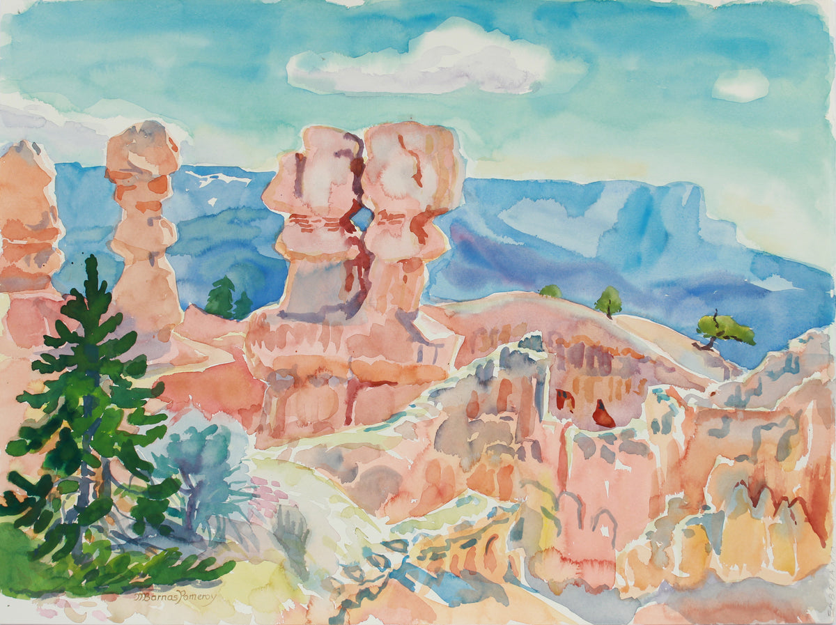 &lt;i&gt;Morning on the Rim of Bryce Canyon&lt;/i&gt; &lt;br&gt; May 1983 Watercolor &lt;br&gt;&lt;br&gt;A9964
