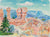 <i>Morning on the Rim of Bryce Canyon</i> <br> May 1983 Watercolor <br><br>A9964