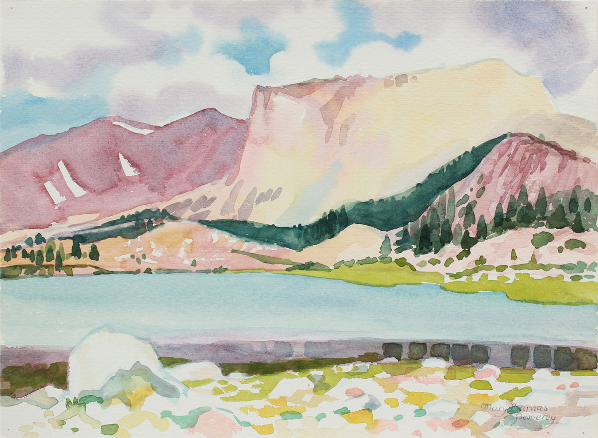 &lt;i&gt;South Fork Lake&lt;/i&gt; &lt;br&gt;July 1985 Watercolor &lt;br&gt;&lt;br&gt;#A9969