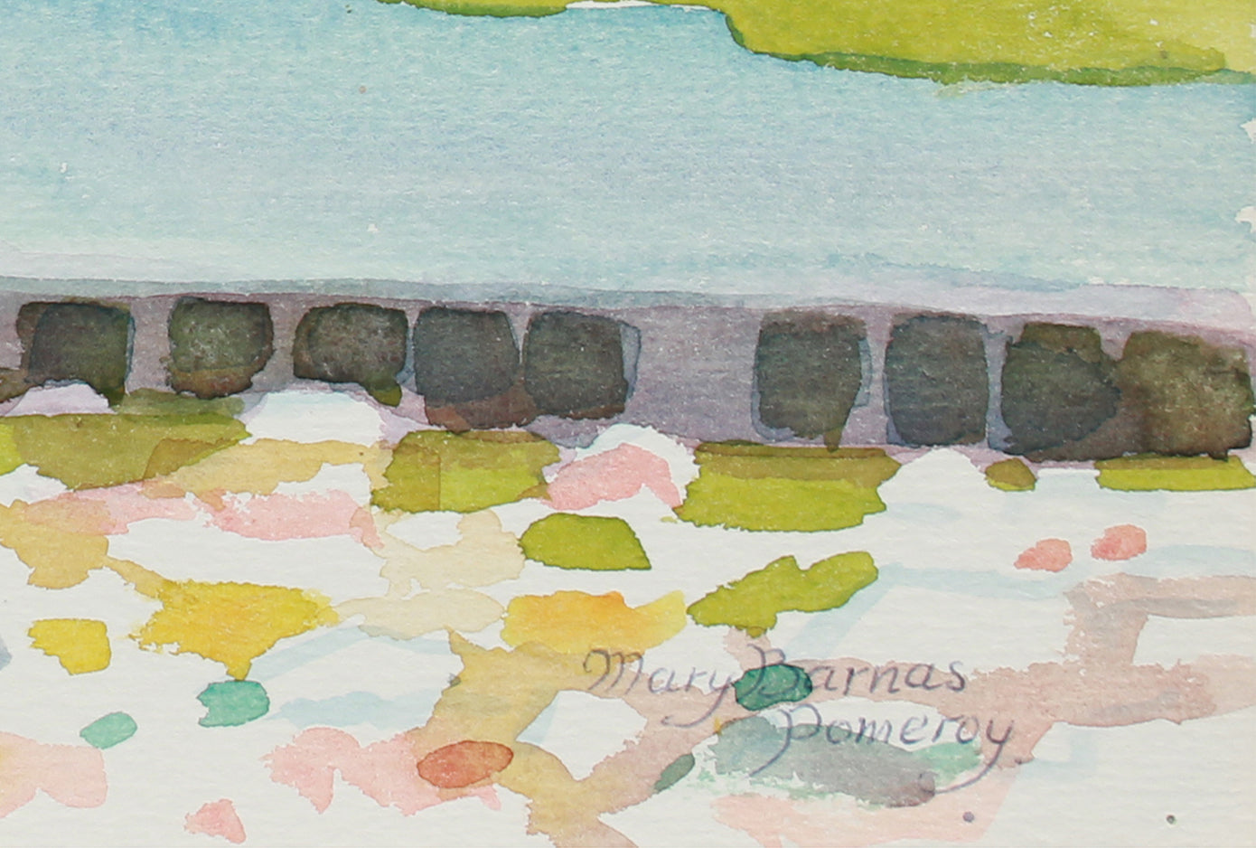 <i>South Fork Lake</i> <br>July 1985 Watercolor <br><br>#A9969