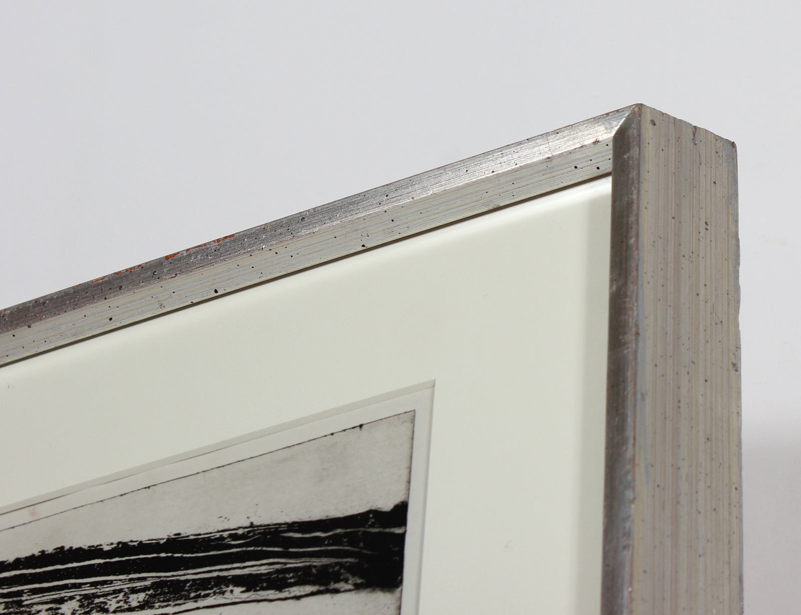 Black & White Amorphic Forms<br>1940-50s Stone Lithograph<br><br>#41889