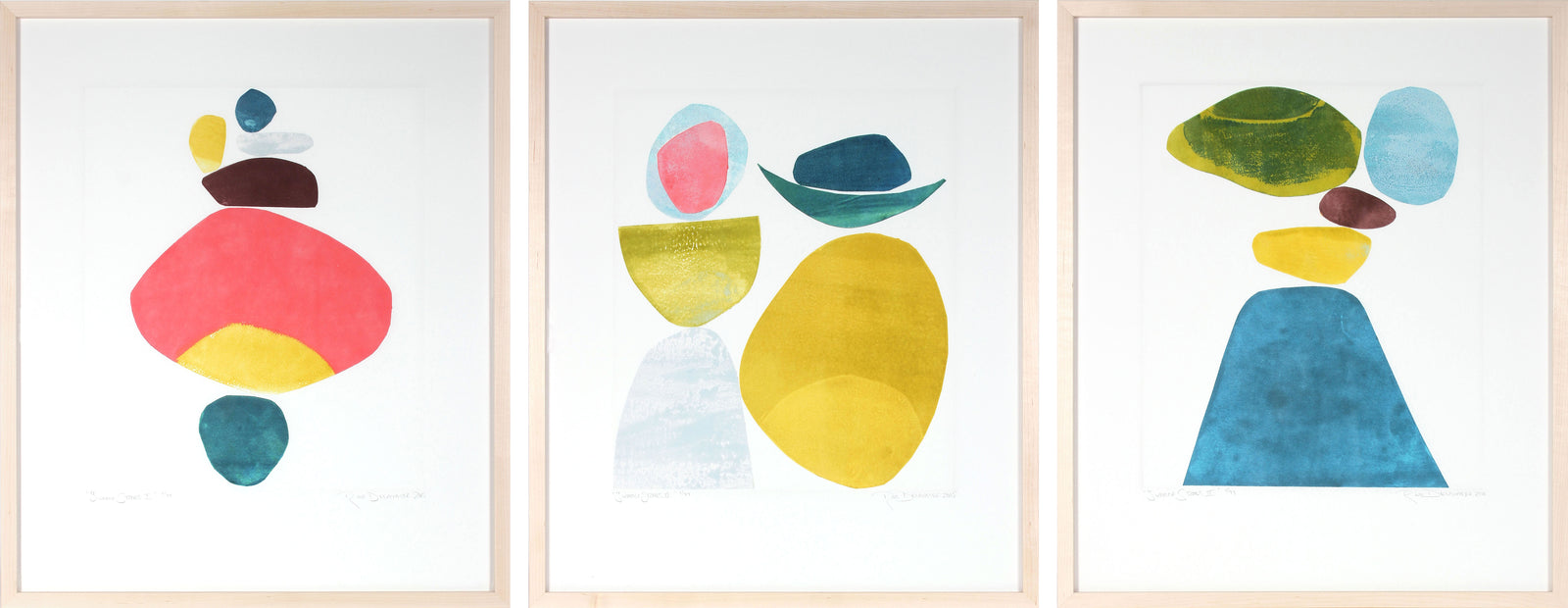 <i>Summer Stones I, II & III</i> <br>Set of Three Limited Edition Archival Prints <br><br>ART-05868