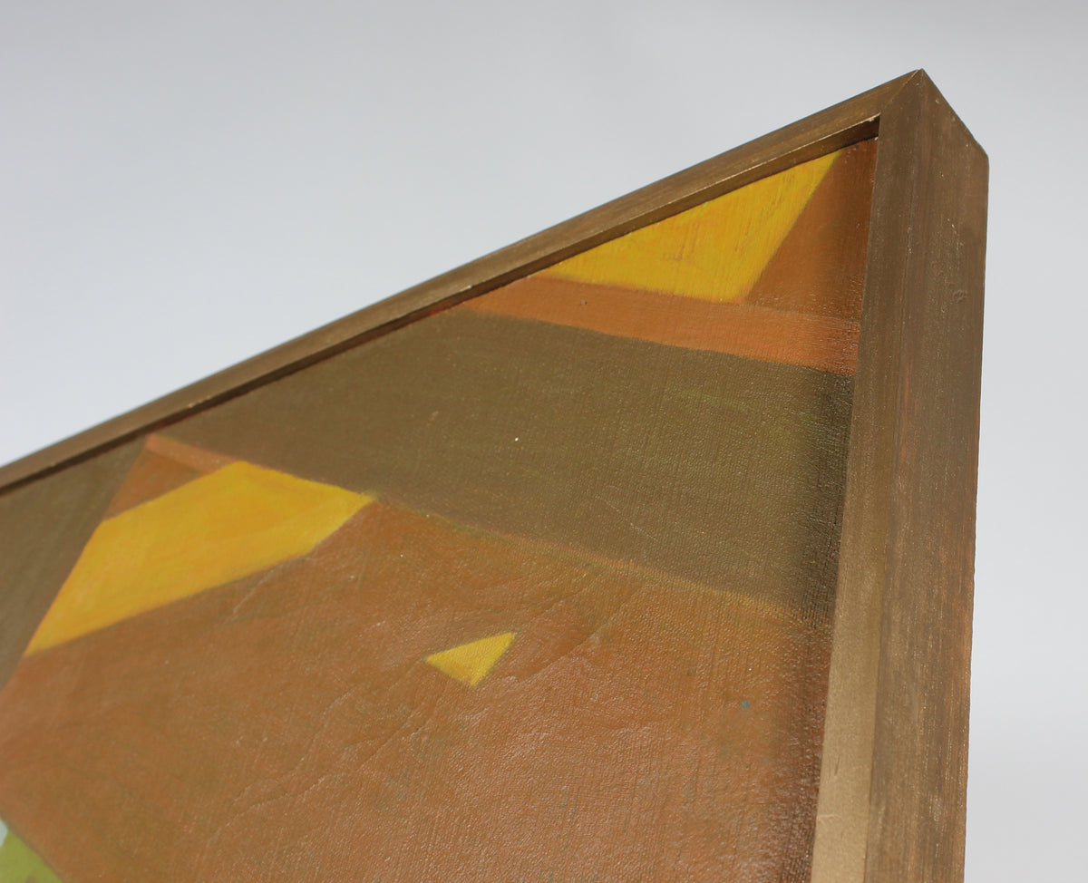 Latticework with Foliage Arbor Abstract <br>20th Century Oil <br><br>#18306