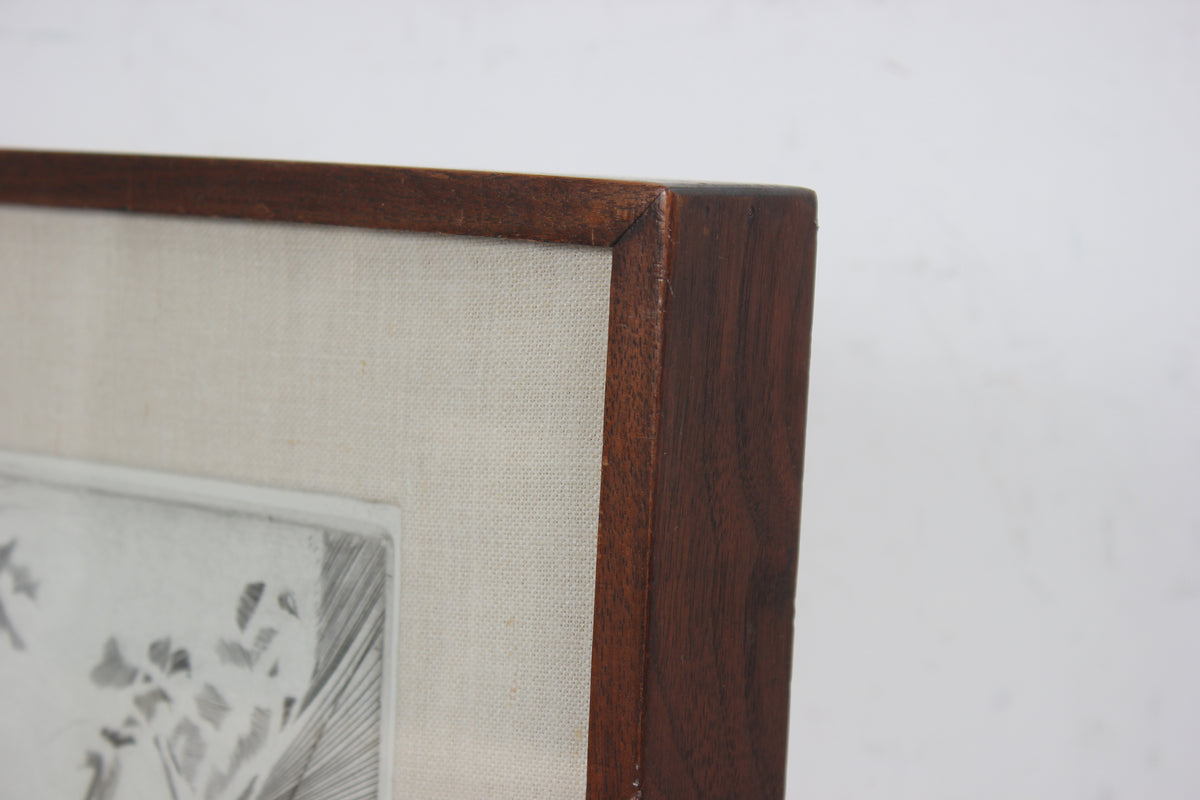 <i>Bird Migrations</i> <br>1960s Etching <br><br>#9776