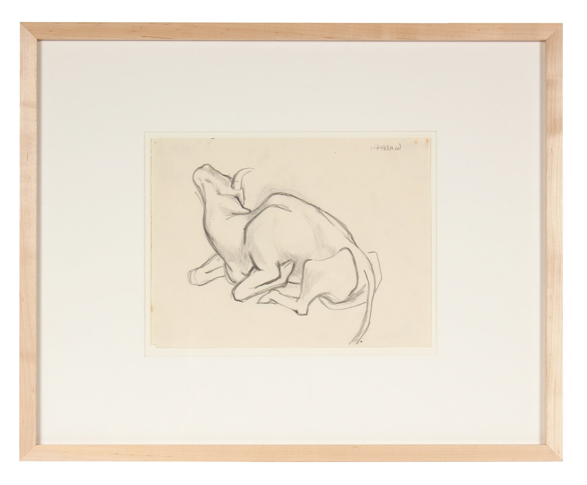 Drawing of a Bull, Mexico<br>1947 Graphite<br><br>#86549