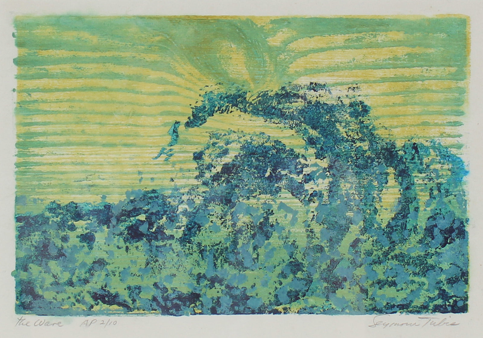 <i>The Wave</i><br>Late 20th Century Woodblock<br><br>#95096