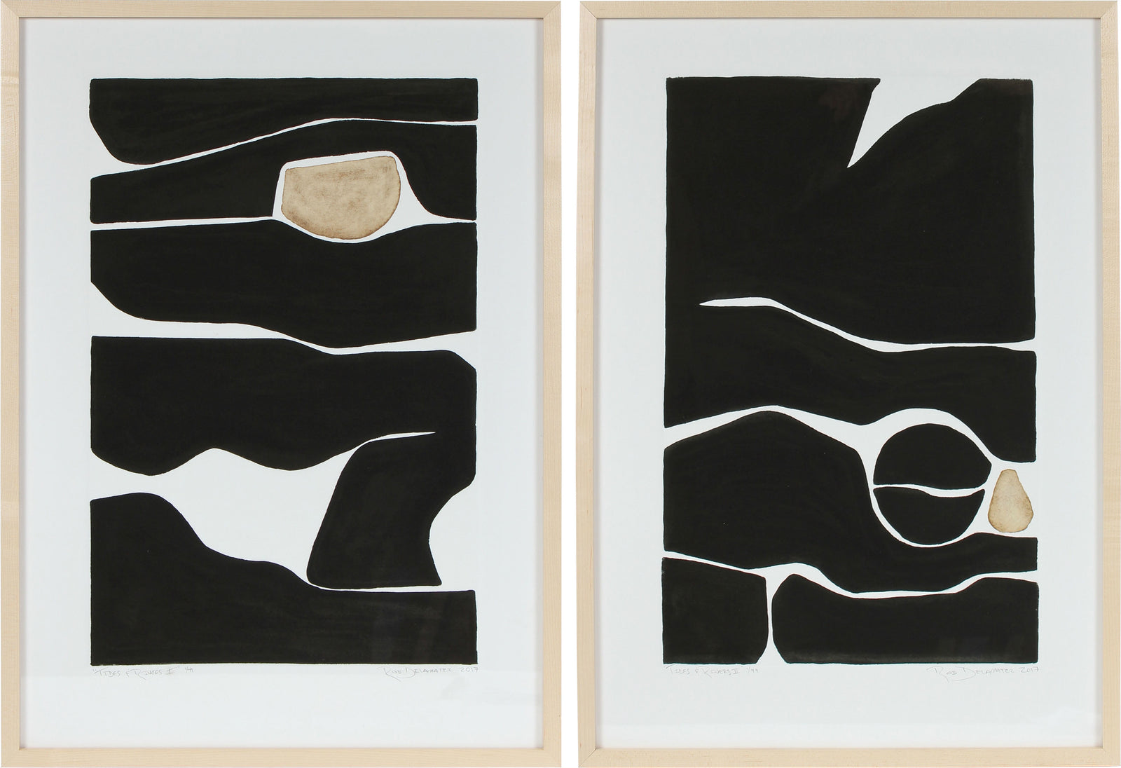 <i>Tides & Rivers I & II</i> <br>Set of Two Limited Edition Archival Prints <br><br>ART-11808