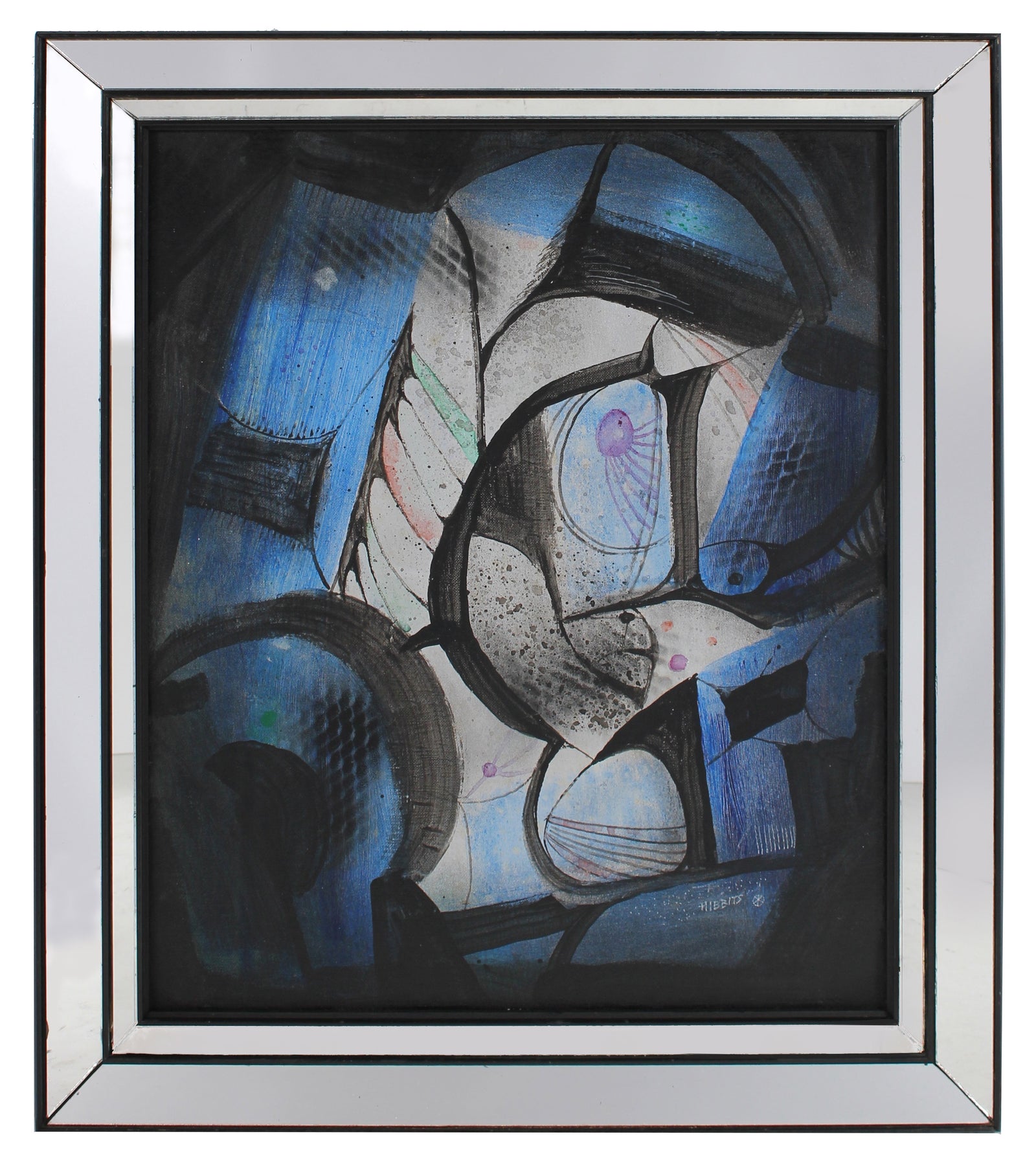 <i>Bird Song</i> <br>20th Century Oil Abstract <br><br>#90067