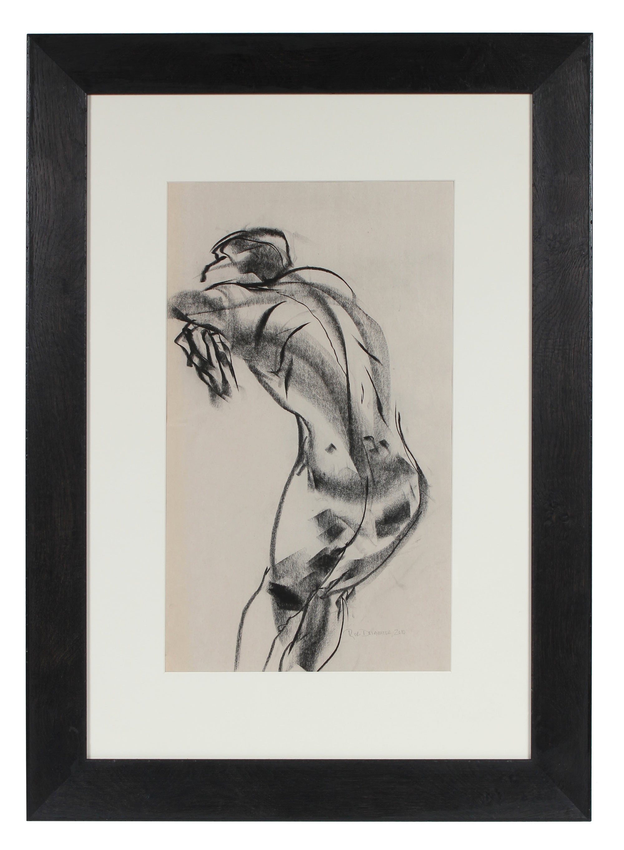 Abstracted Nude Form <br>2010 Charcoal on Newsprint <br><br>#32850