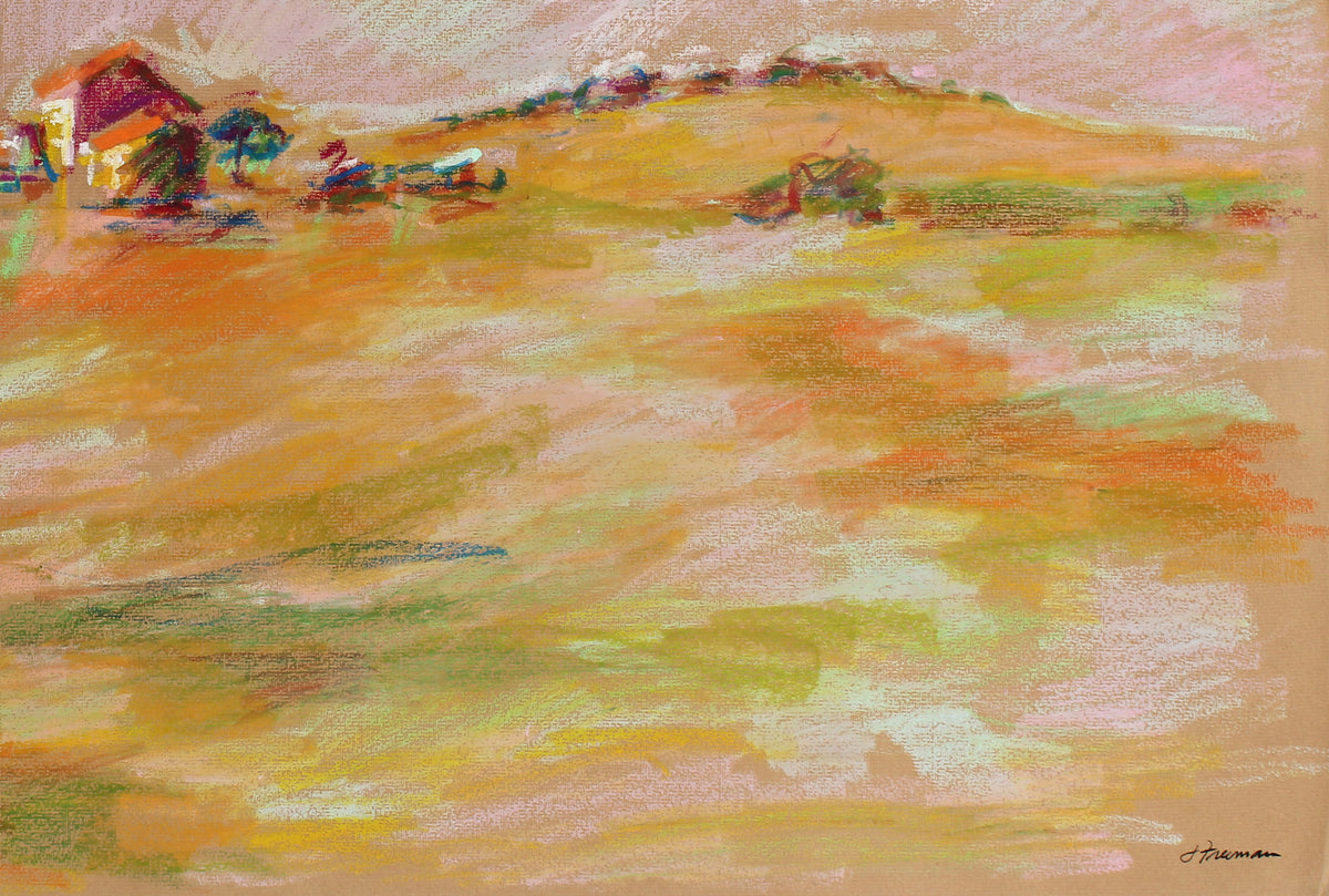 Dreamy California Landscape <br>1983 Pastel <br><br>#88981