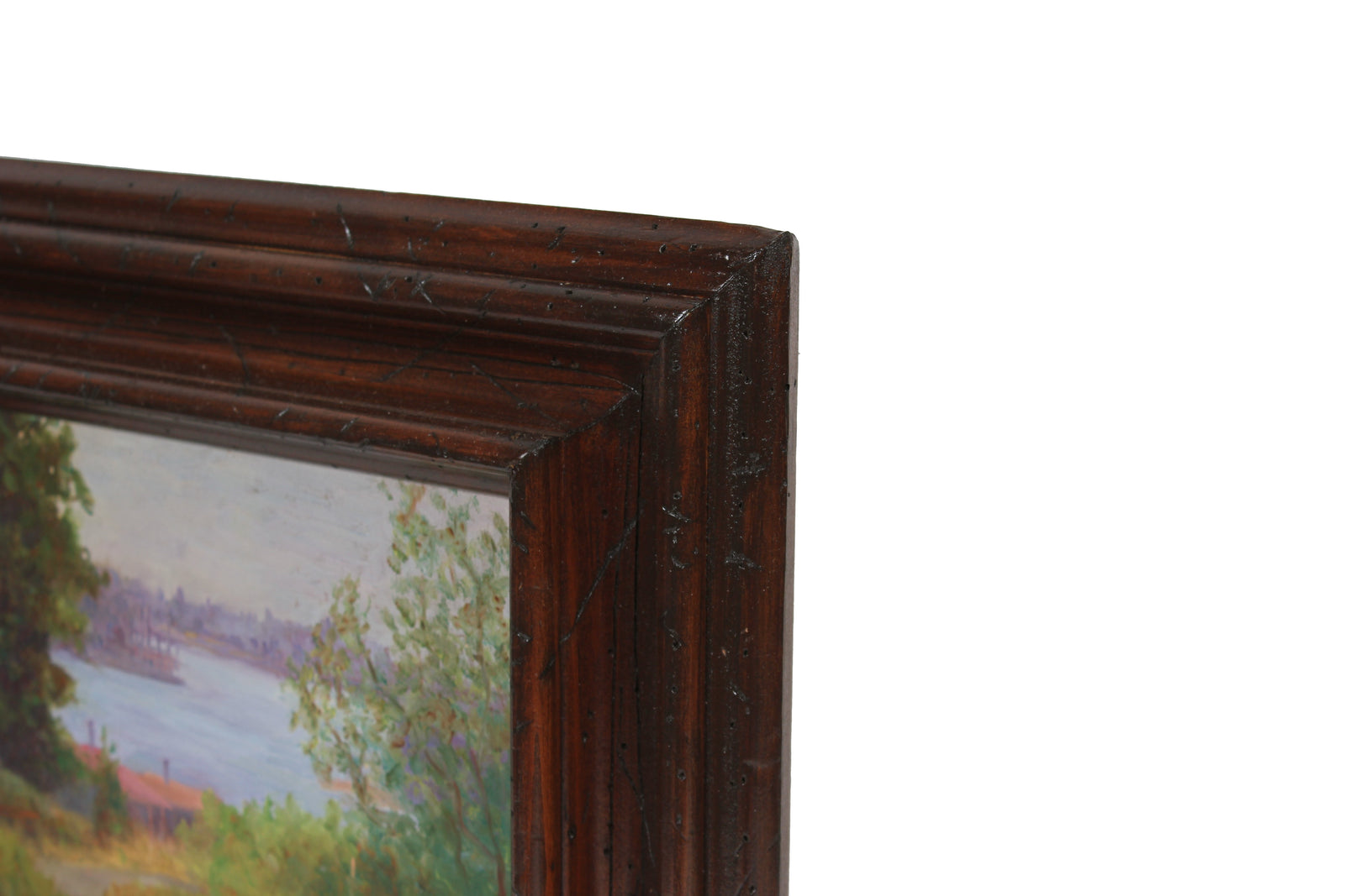 Serene Impressionist Scene<br>1900-30s Oil<br><br>#99262