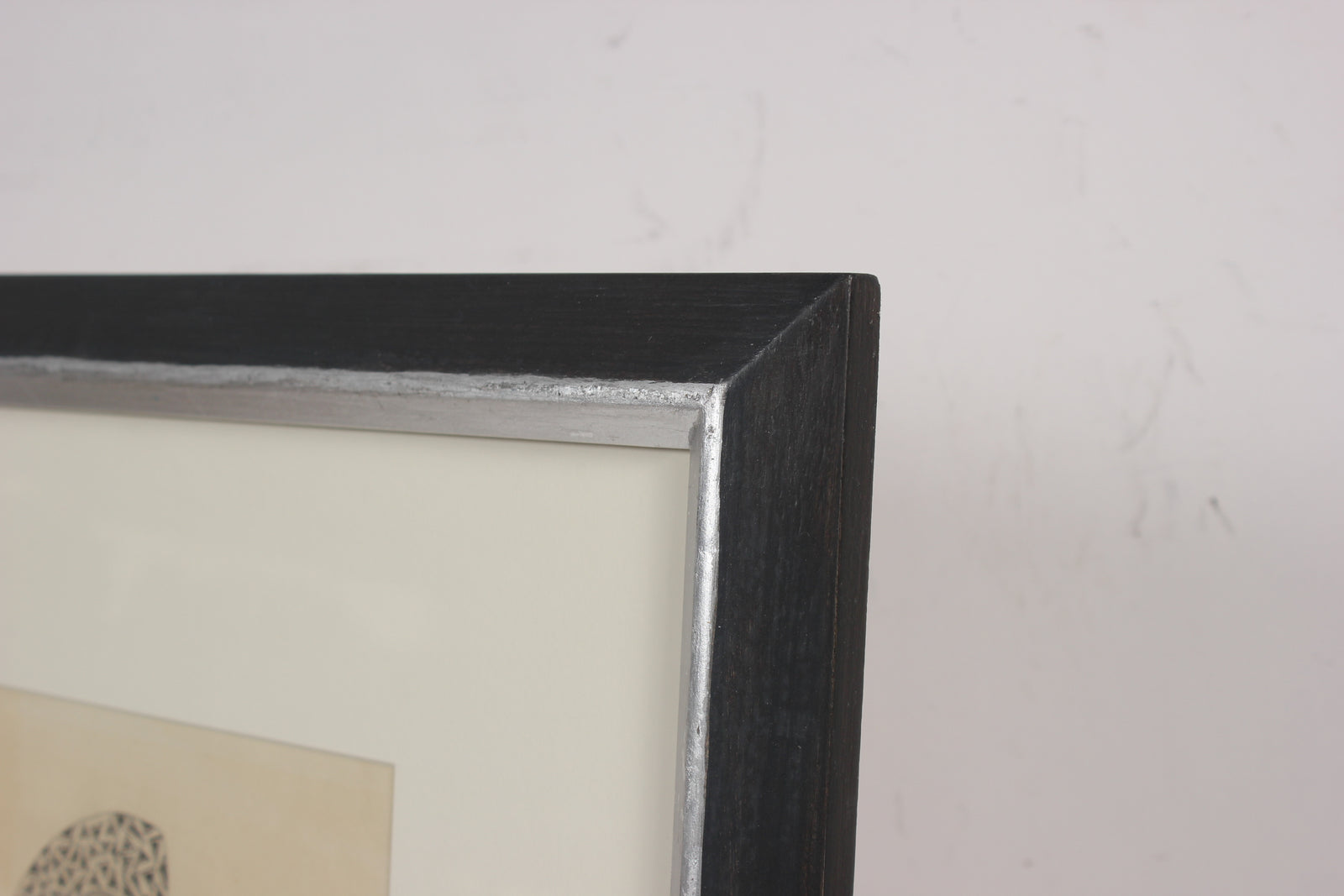 Monochrome Geometric Abstract<br>1970s Graphite<br><br>#80864