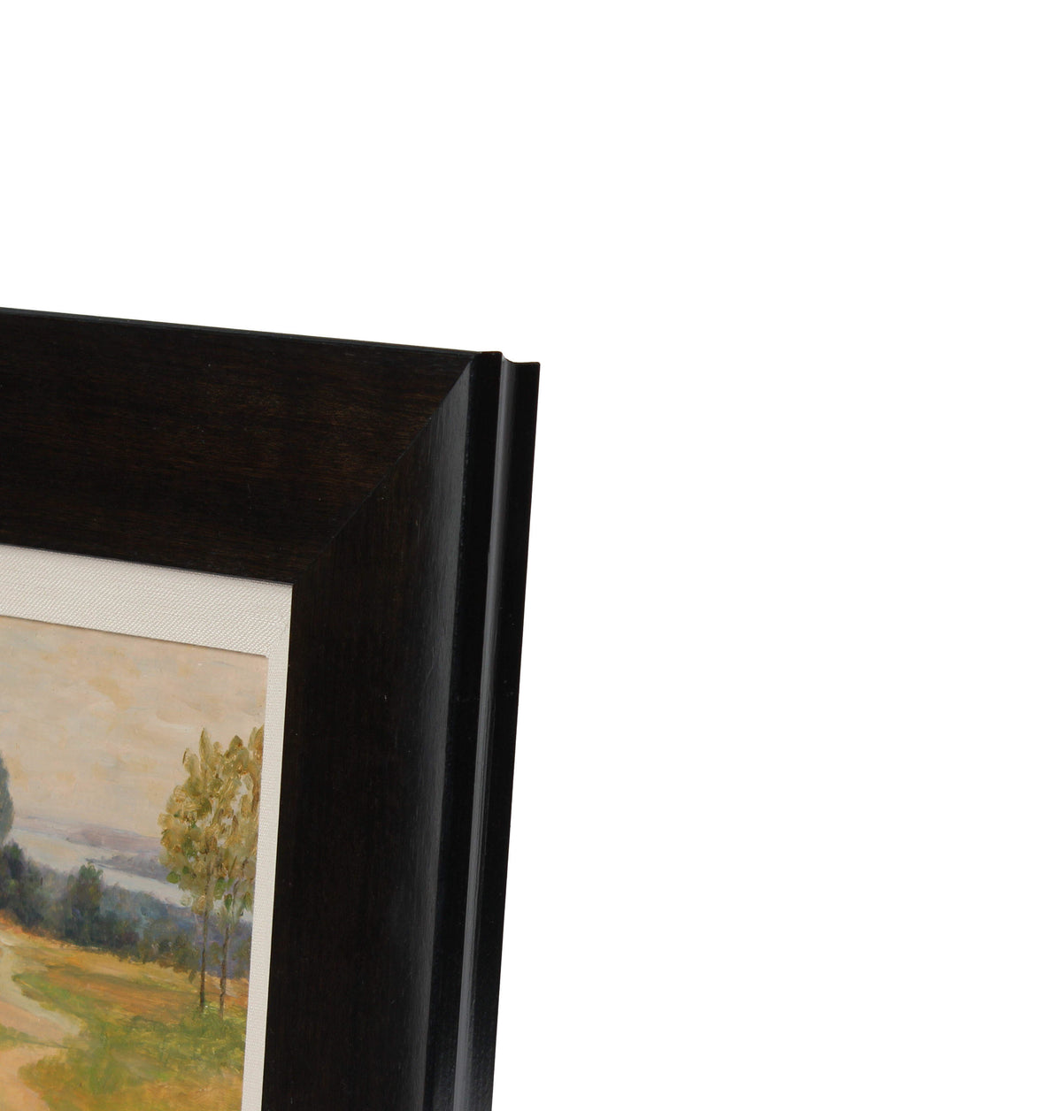 Bucolic Tree-Lined Lane<br>1920-30s Oil<br><br>#A3269