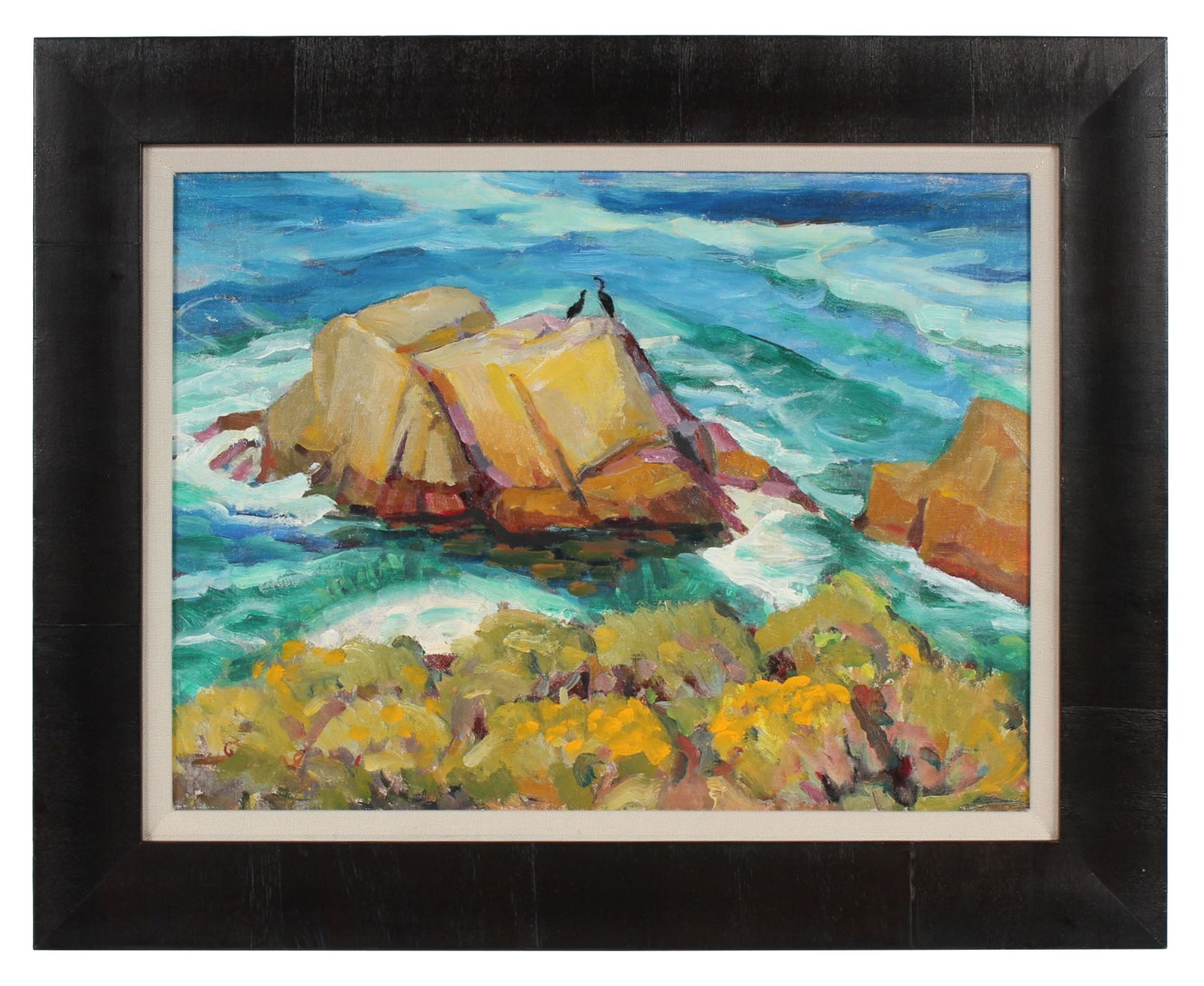 California Rocky Coastline <br>Mid-Late 20th Century Oil <br><br>#94370