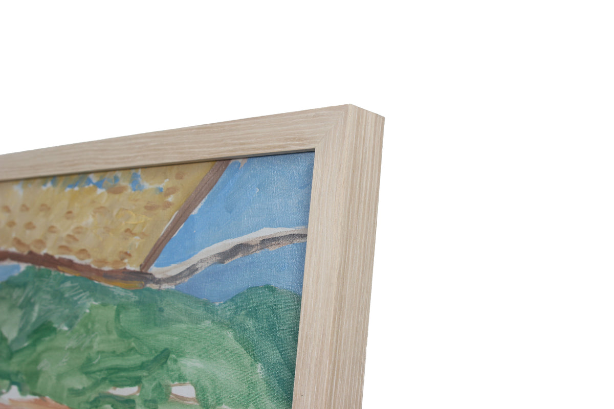 Houses by the Coast <br>Late 20th Century Oil <br><br>#92484