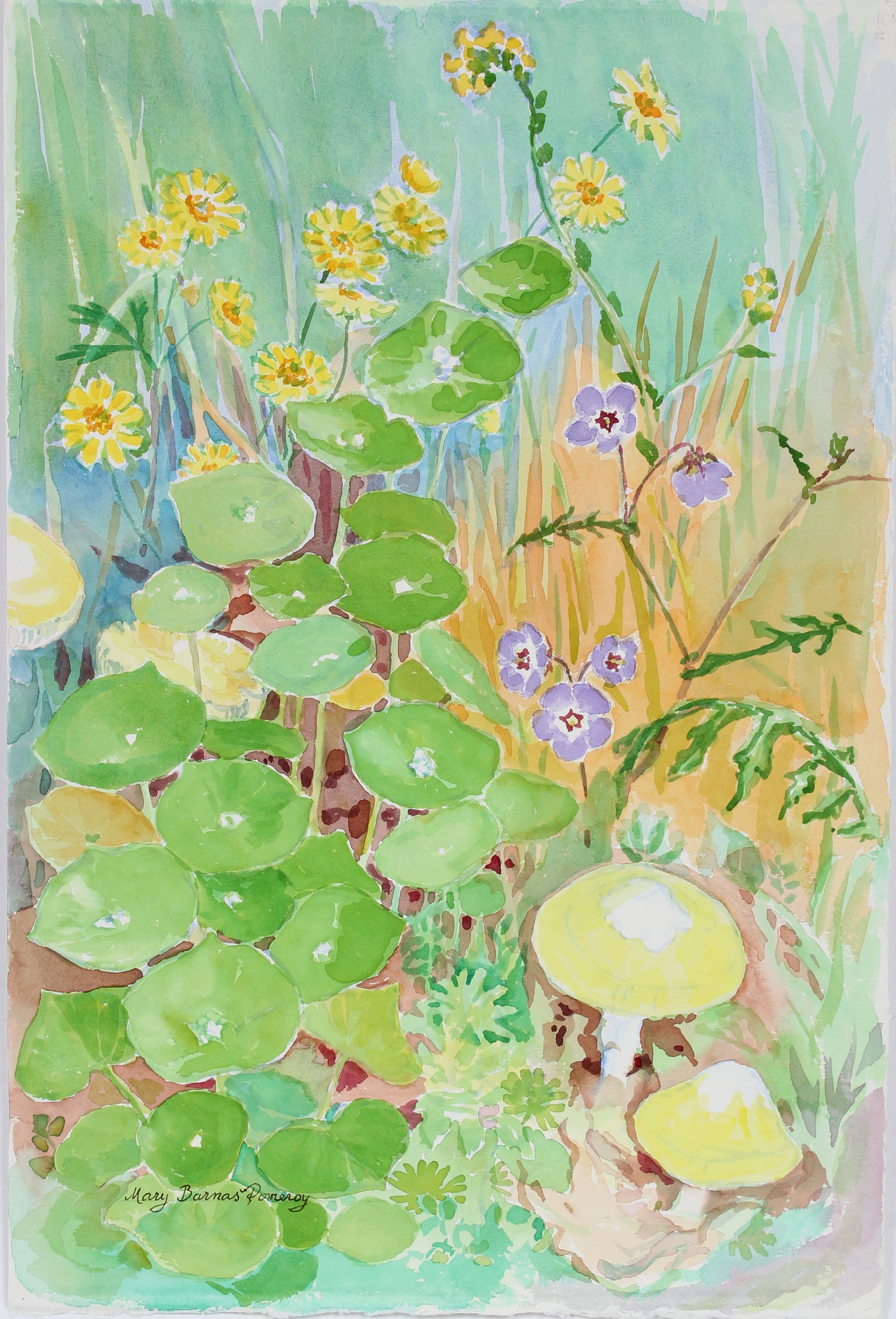 <i>Woodland Companions</i> <br>2002 Watercolor <br><br>#A3670