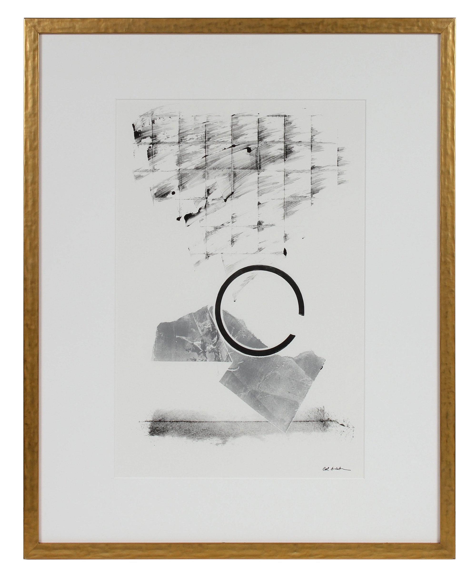 Minimalist Monochrome Abstract <br>1990-2000s Monotype <br><br>#99306
