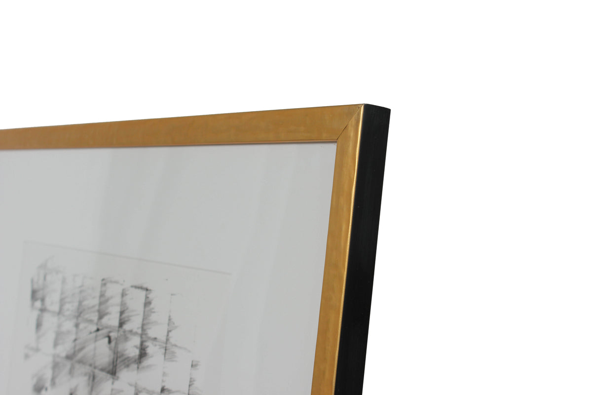 Minimalist Monochrome Abstract <br>1990-2000s Monotype <br><br>#99306