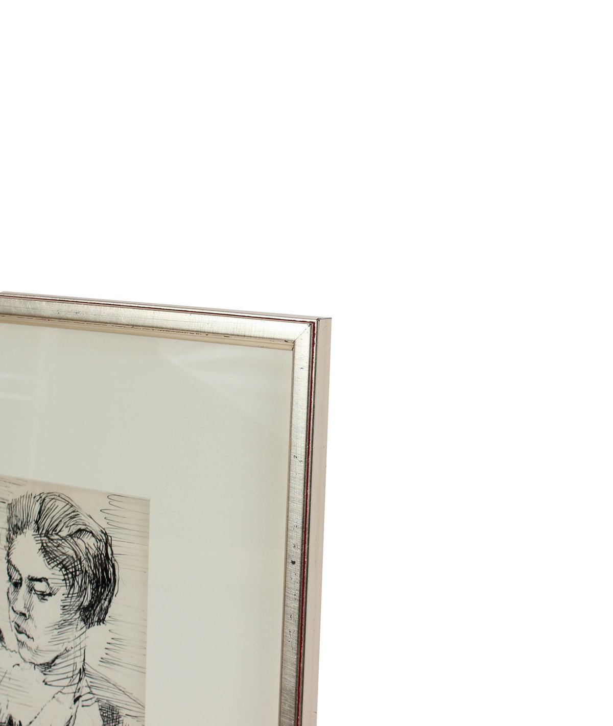 Quiet Contemplation <br>Modernist Ink Drawing <br><br>#10799