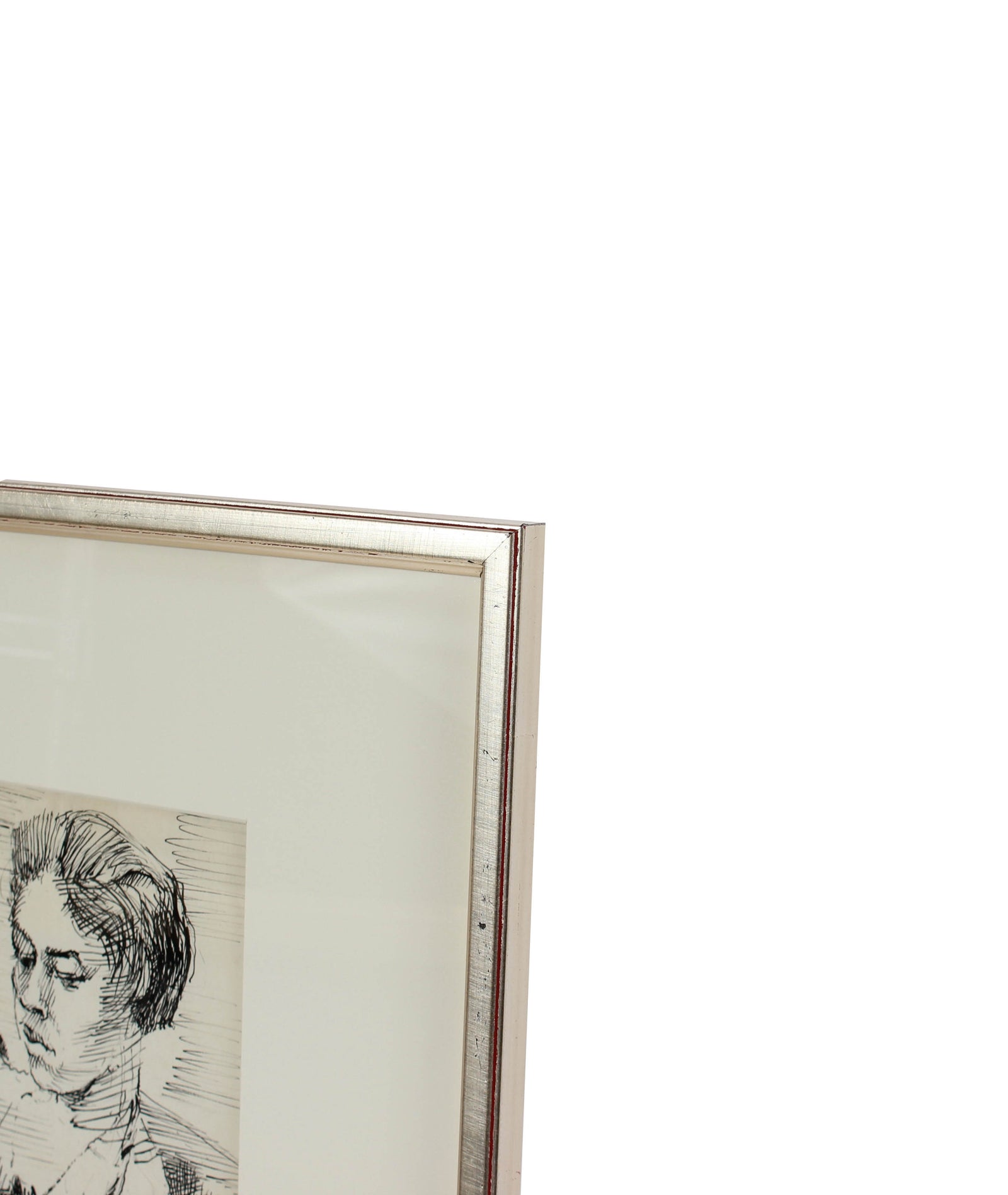 Quiet Contemplation <br>Modernist Ink Drawing <br><br>#10799